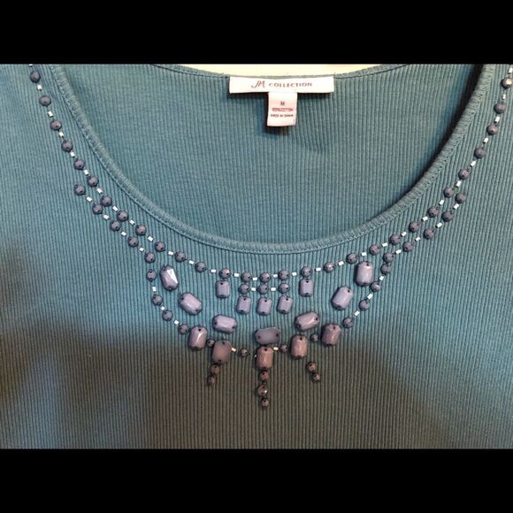 Tank Top With Bead Embellishment - Picture 2 of 5